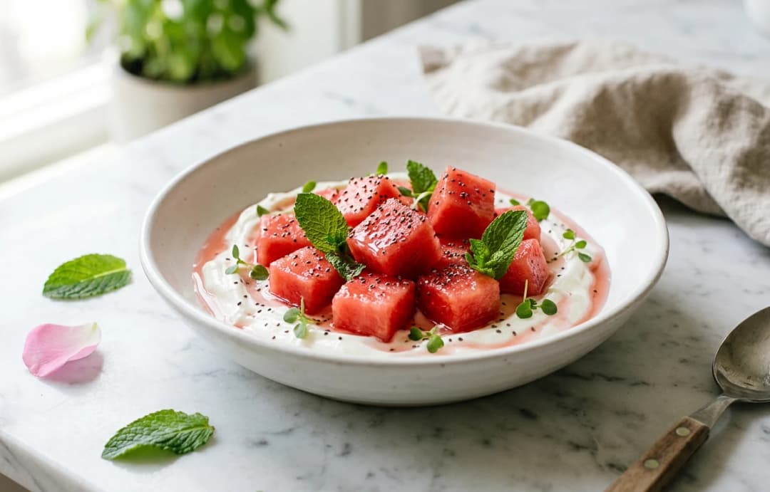 Watermelon & Greek Yogurt Bowl