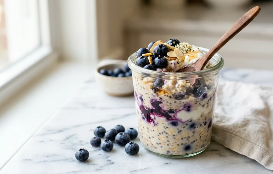 Wild Blueberry Overnight Oats
