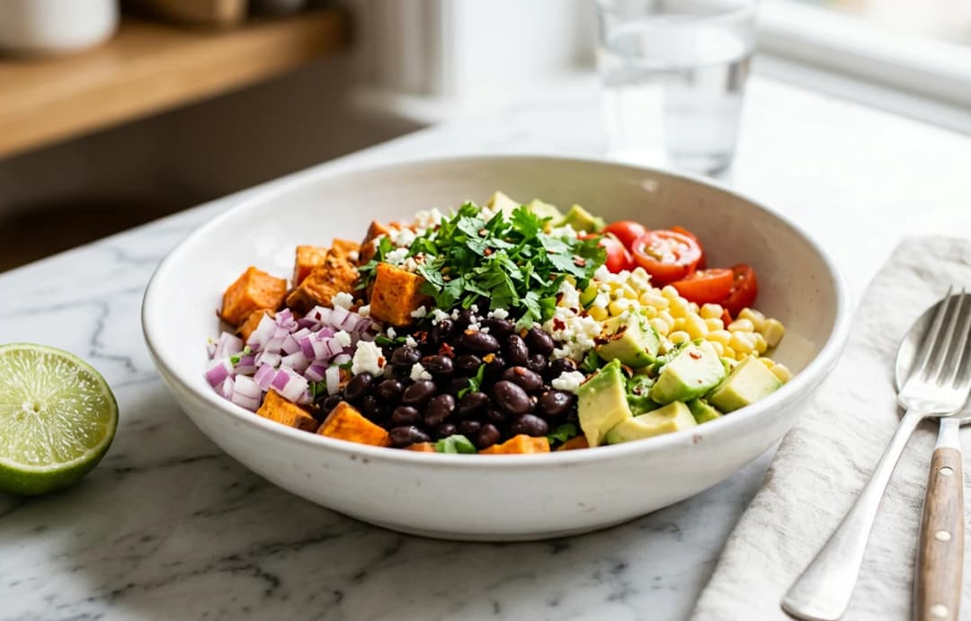 Yam and Black Bean Salad