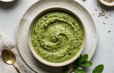 Yogurt-Spiced Mint Chutney
