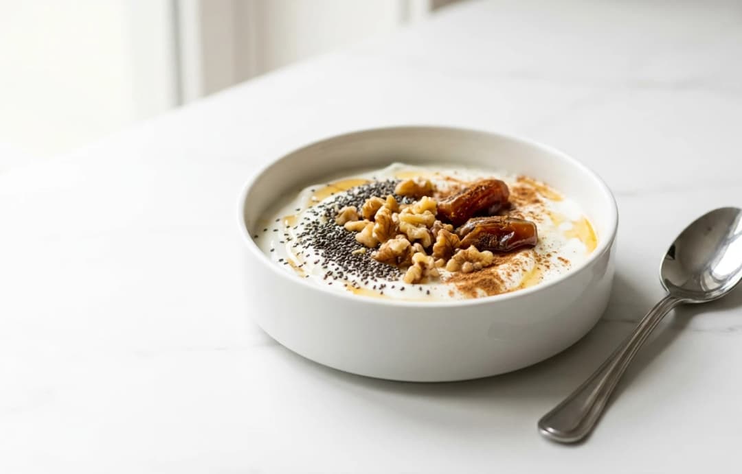 Yogurt with Chia and Walnuts