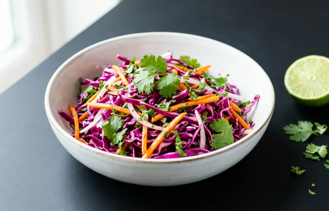 Zingy Red Cabbage Slaw