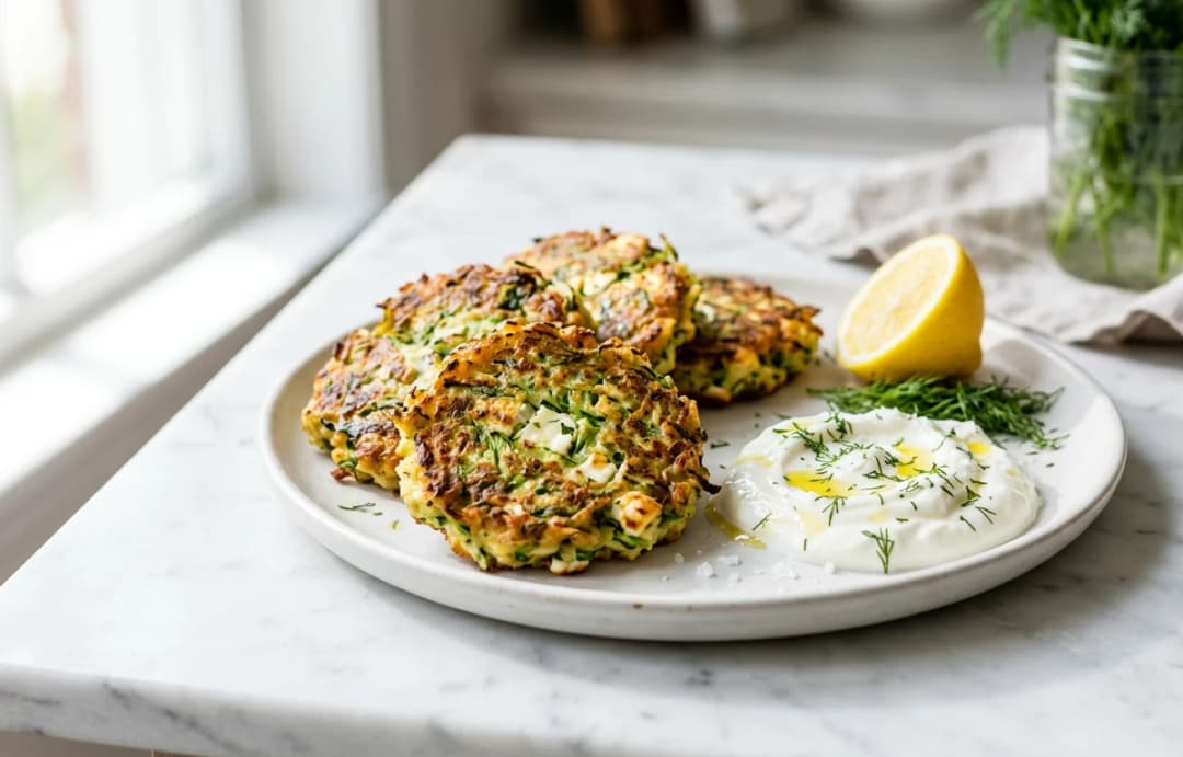 Zucchini & Feta Fritters