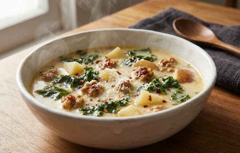Zuppa Toscana with No-Knead Crusty Bread - Recipe 1