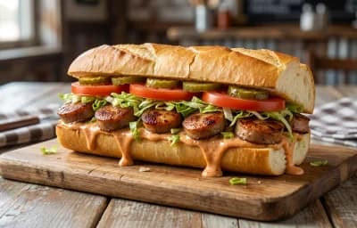 Alligator Sausage Po'boy