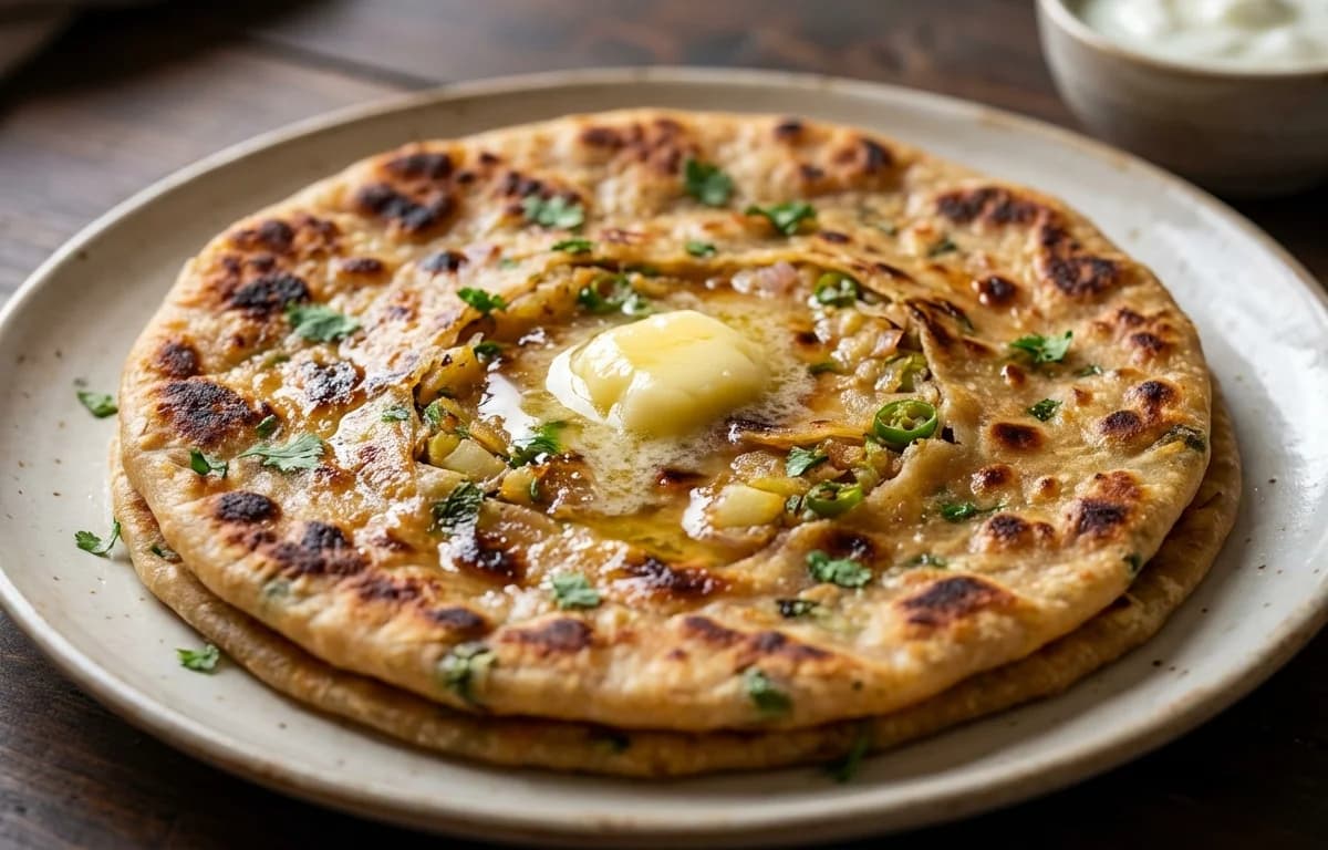 Aloo Pyaz Paratha