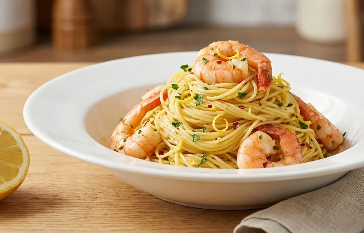 Angel Hair Pasta with Shrimp