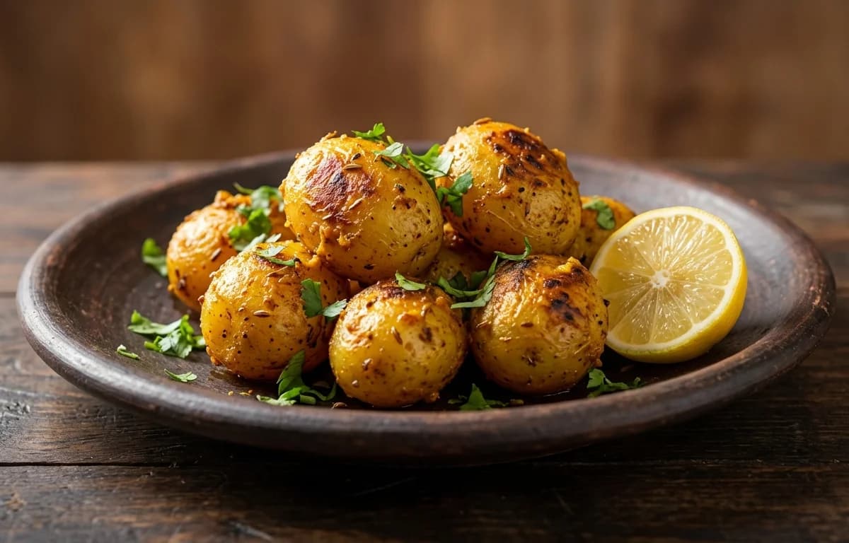 Assamese Grilled Potatoes