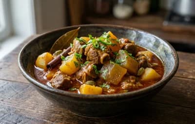 Assamese Mutton with Papaya
