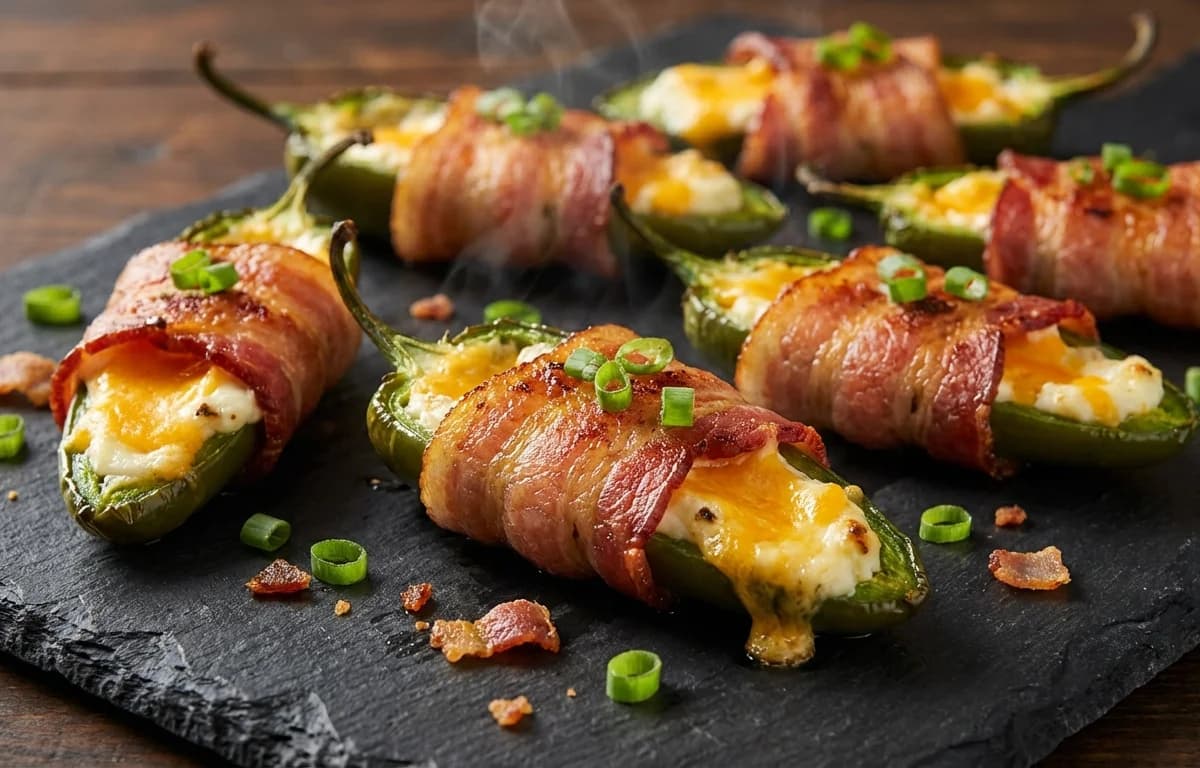 Bacon Wrapped Jalapeño Poppers