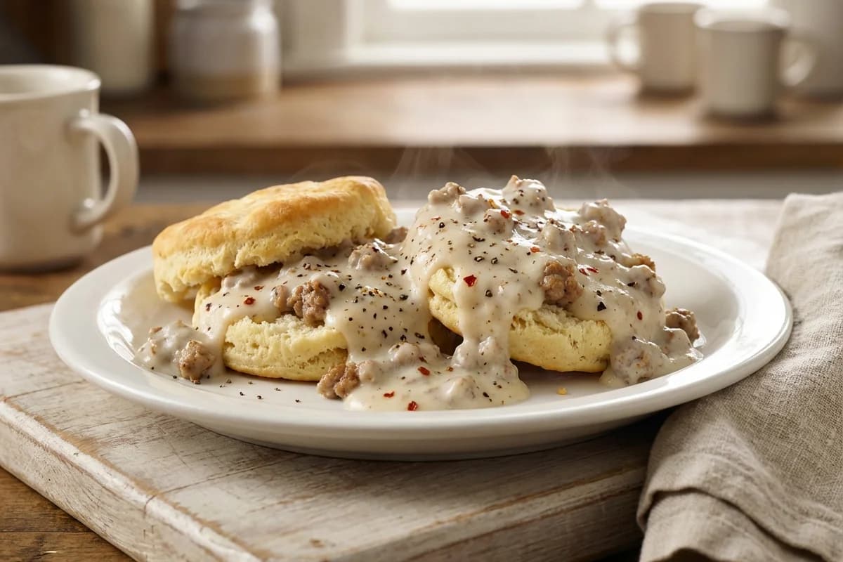 Biscuits and Sausage Gravy