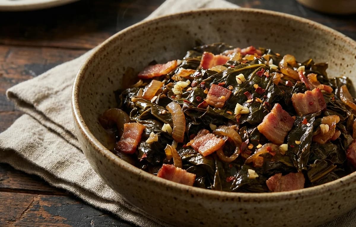 Braised Mustard Greens