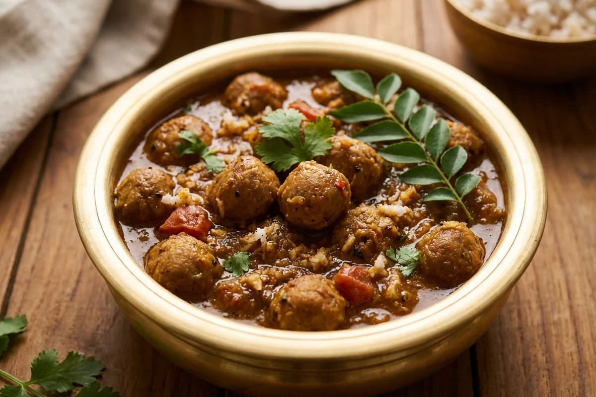 Chettinad Soya Chunks Curry