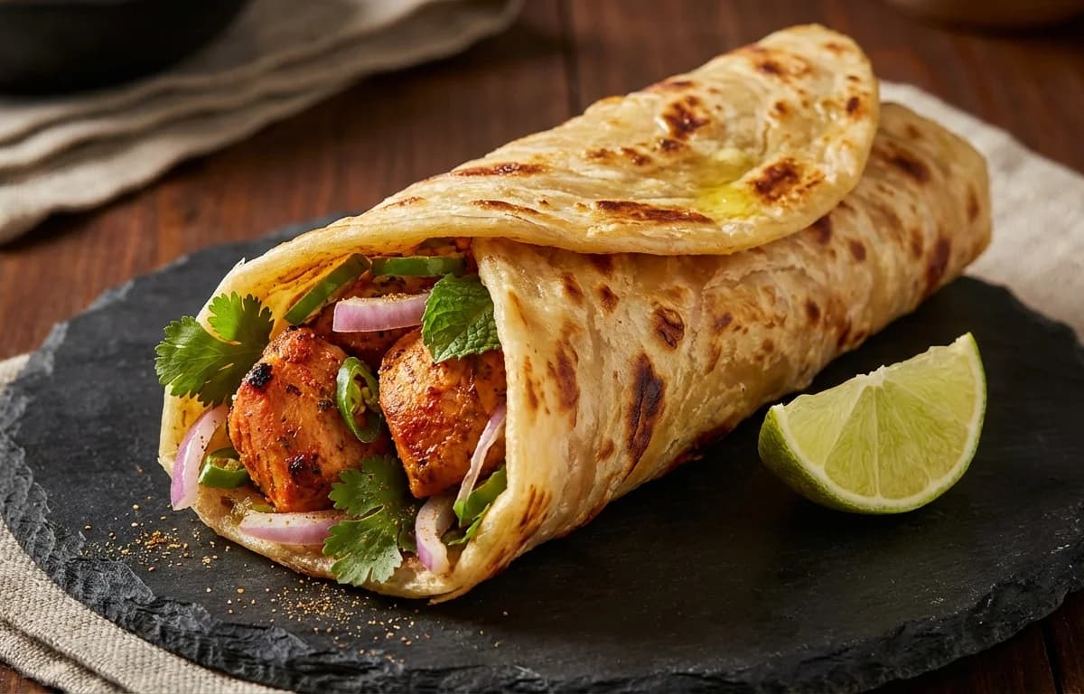 Chicken Boti Kebab Roll