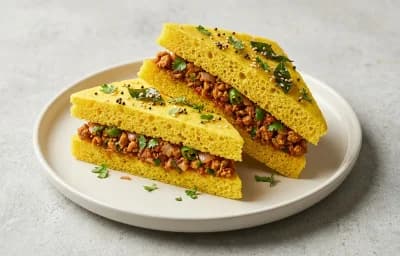 Chicken Dhokla Sandwich