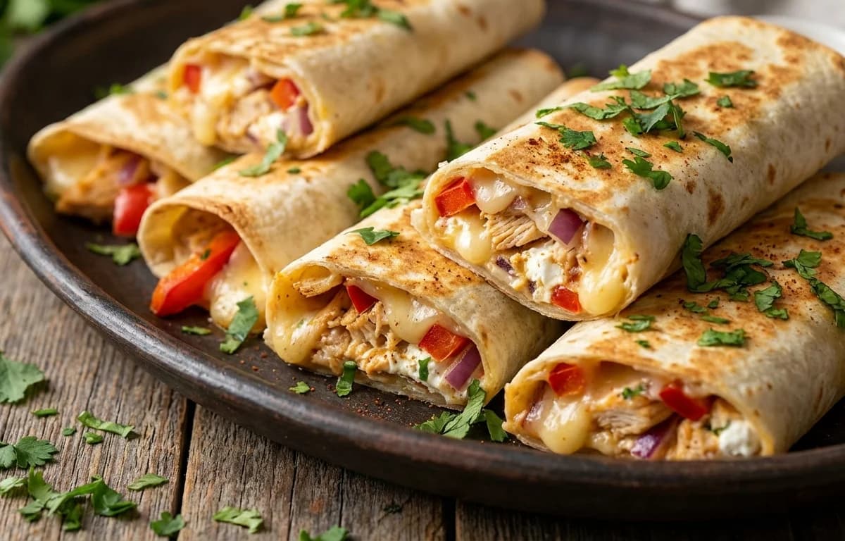 Chicken Quesadilla Rolls