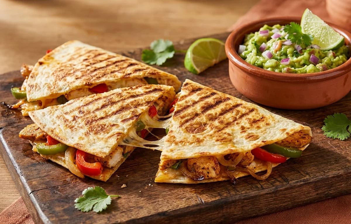 Chicken Quesadilla with Guacamole