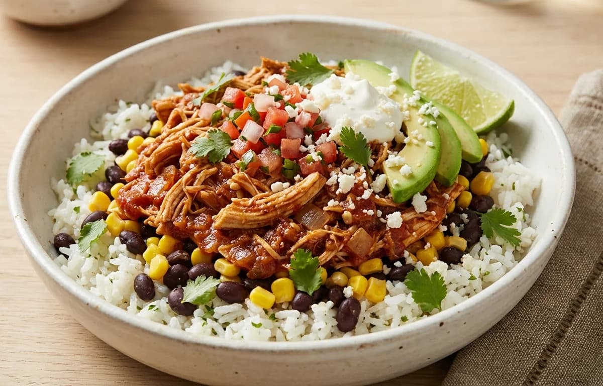 Chicken Tinga Burrito Bowl