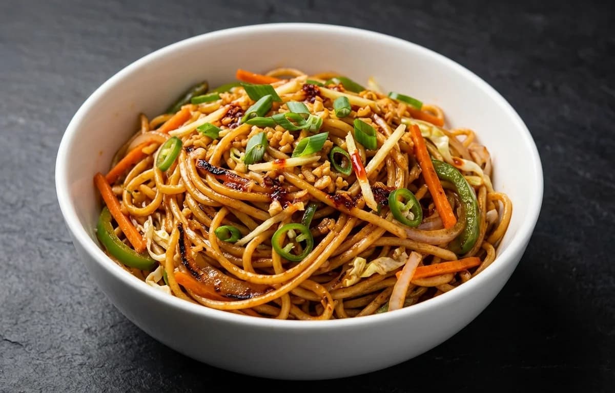 Chilli Garlic Vegetable Noodles