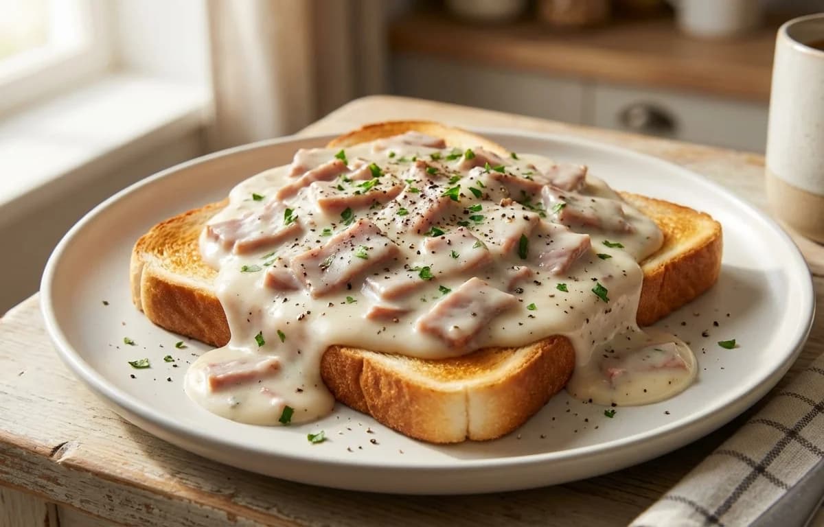 Chipped Beef on Toast