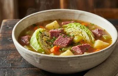 Corned Beef and Cabbage Soup