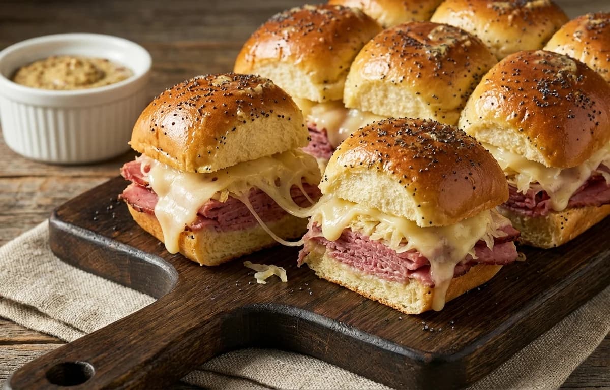 Corned Beef and Swiss Sliders