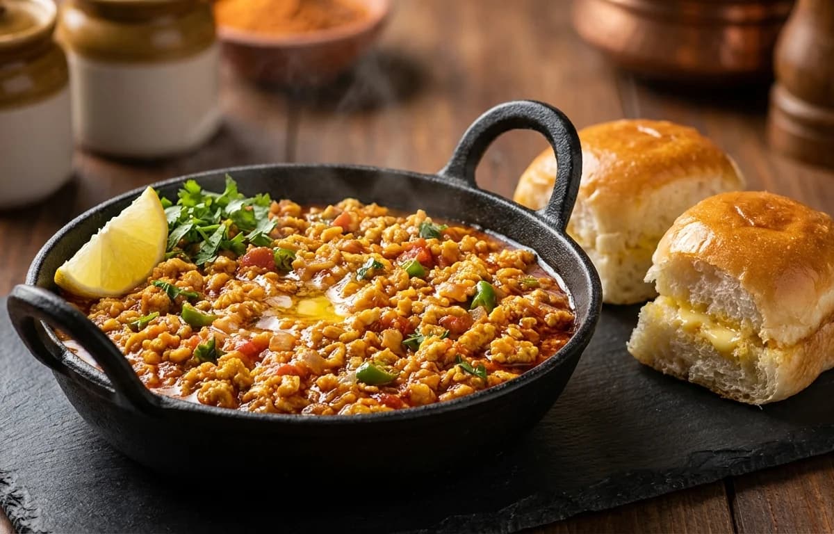 Egg Kheema Pav