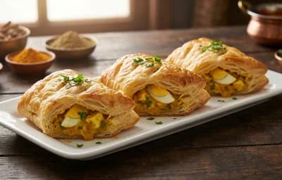 Egg Korma Puffs