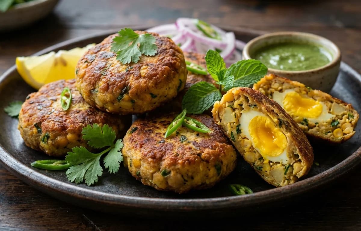 Egg Shami Kebab
