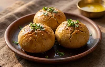 Egg Stuffed Litti