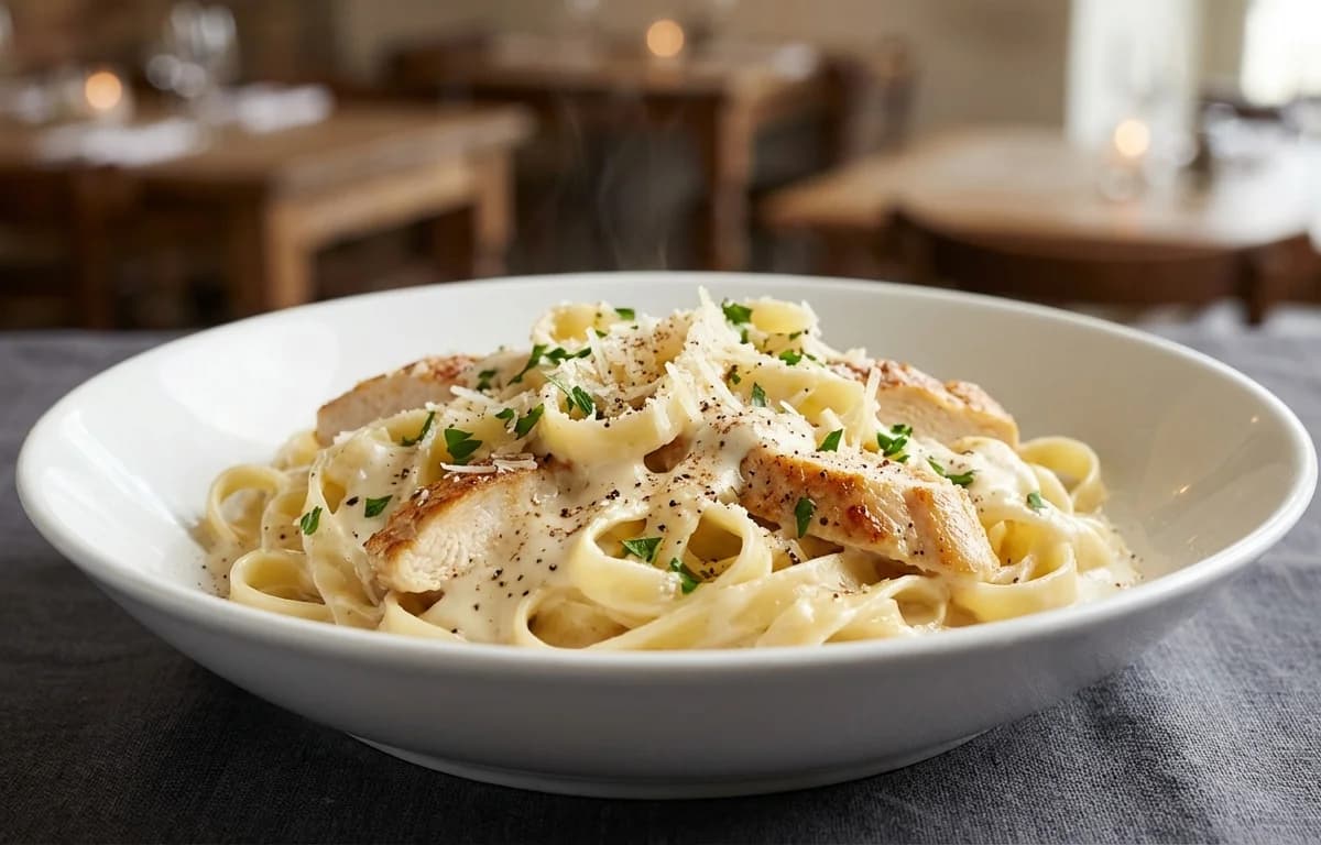 Fettuccine Alfredo with Chicken