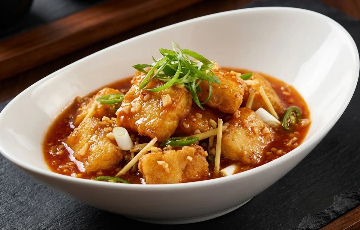 Fish in Hot Garlic Sauce