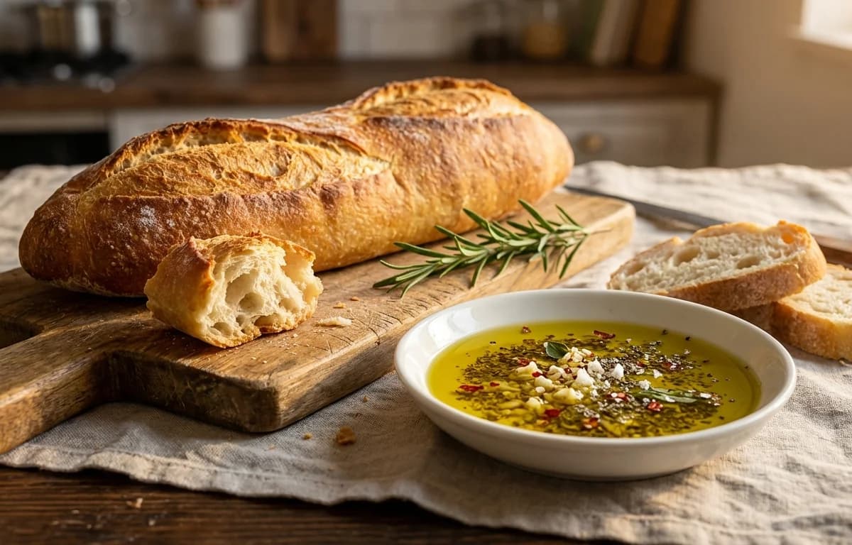 French Bread with Dipping Oil