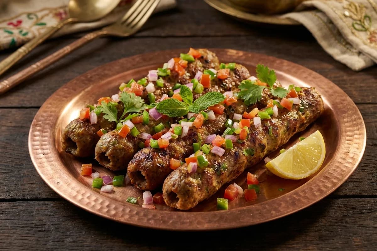 Ghilaafi Seekh Kebab