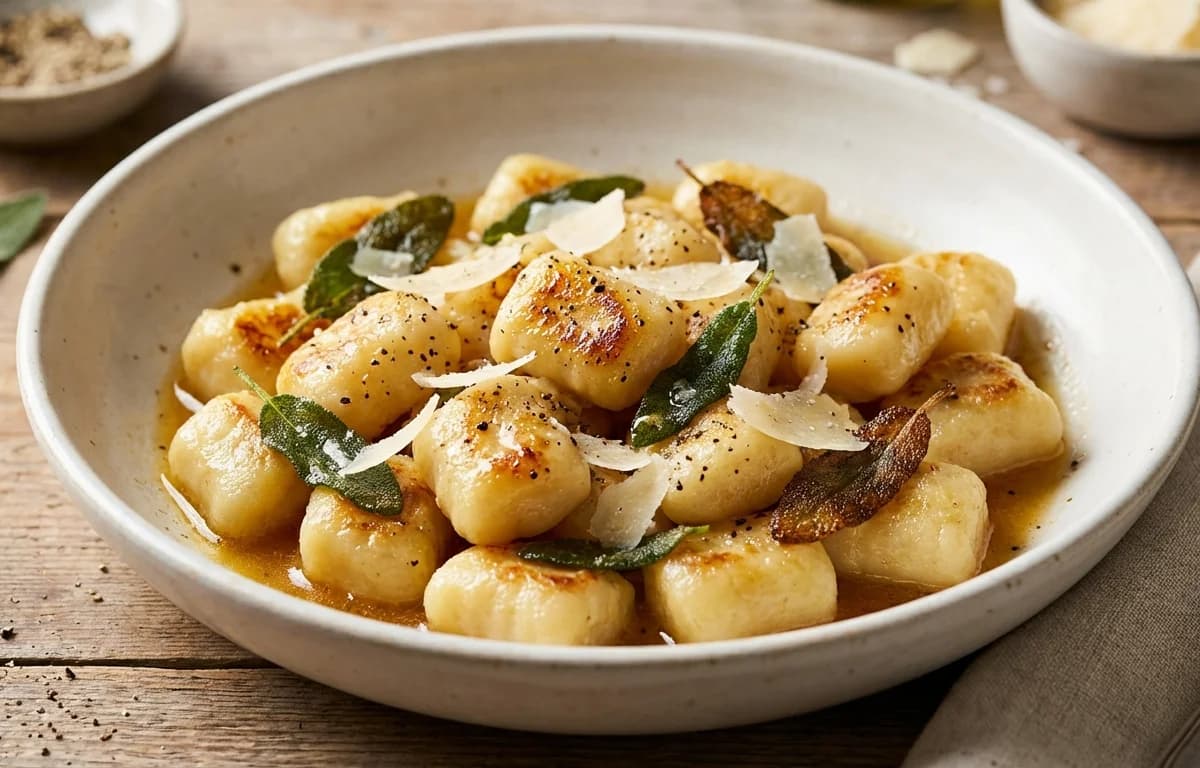 Gnocchi with Sage Butter Sauce