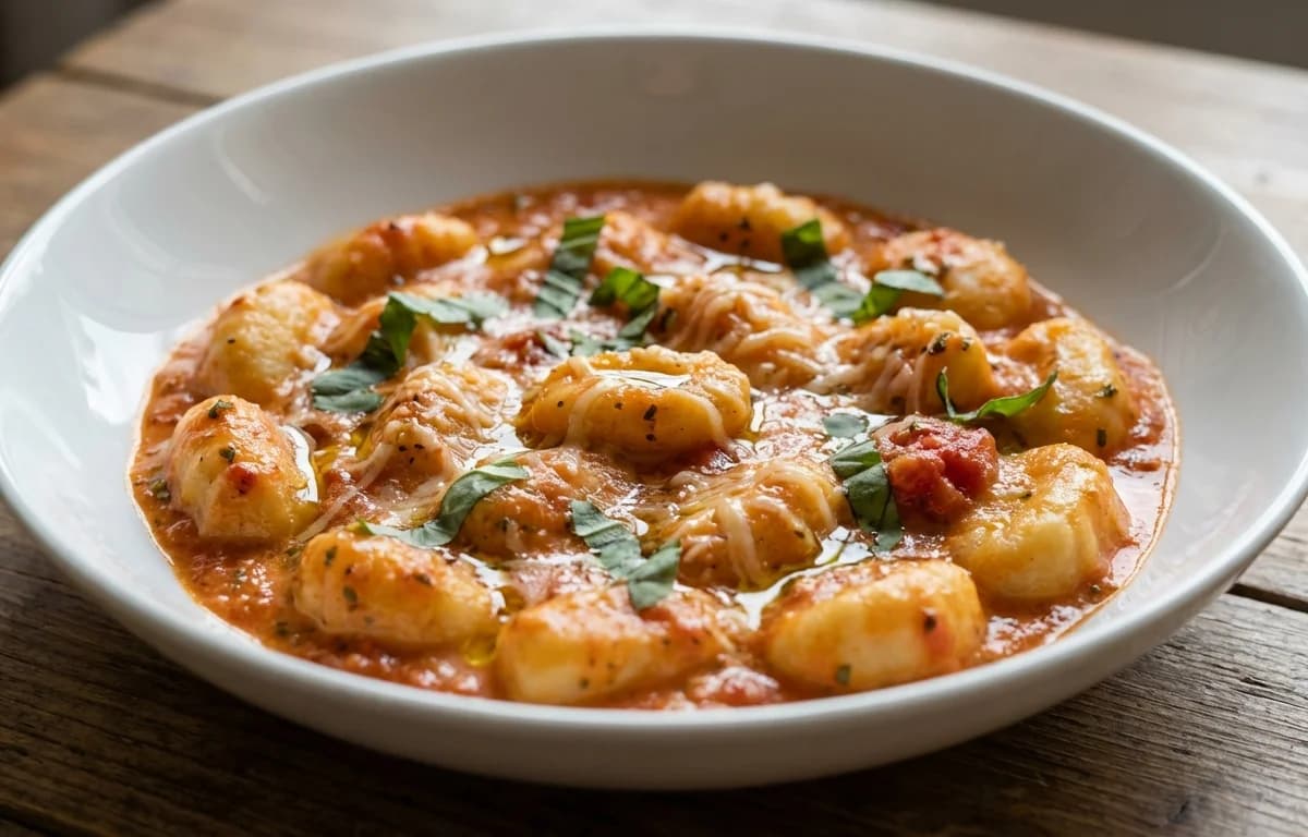 Gnocchi with Tomato Cream Sauce