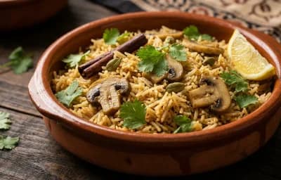 Goan Mushroom Pulao