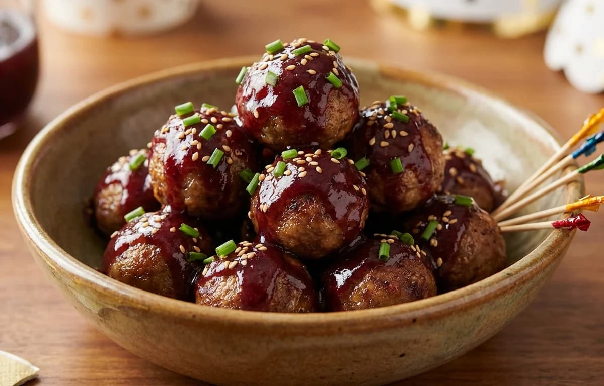 Grape Jelly Meatballs