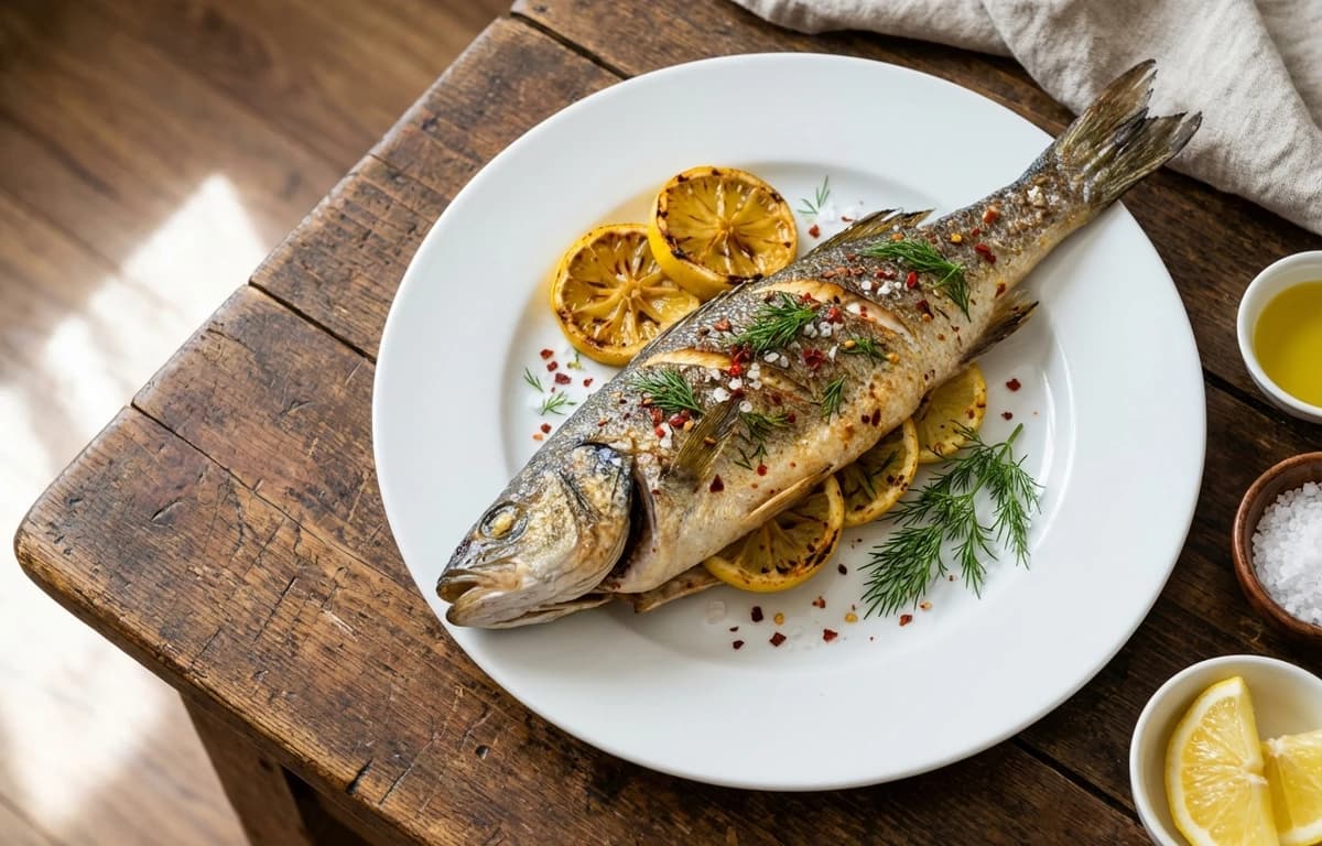 Grilled Fish with Lemon and Dill
