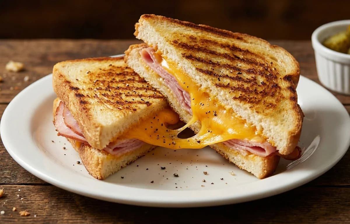 Grilled Ham and Cheese Sandwich
