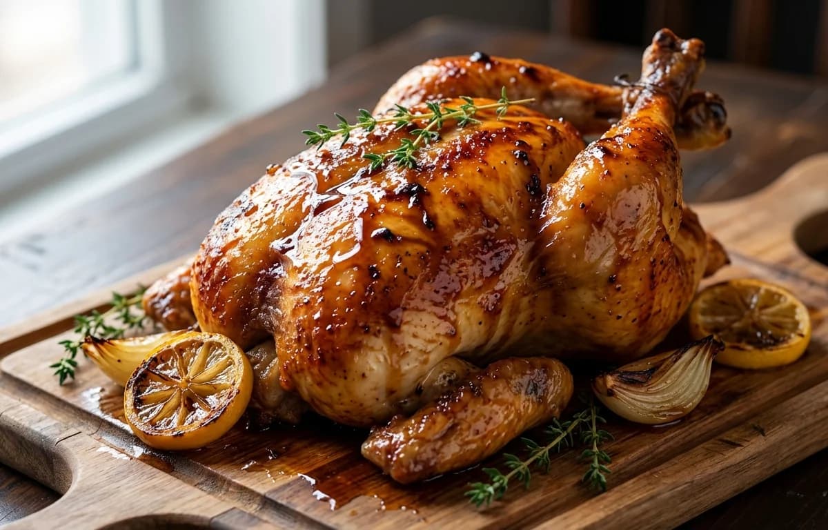 Honey-Glazed Roast Chicken