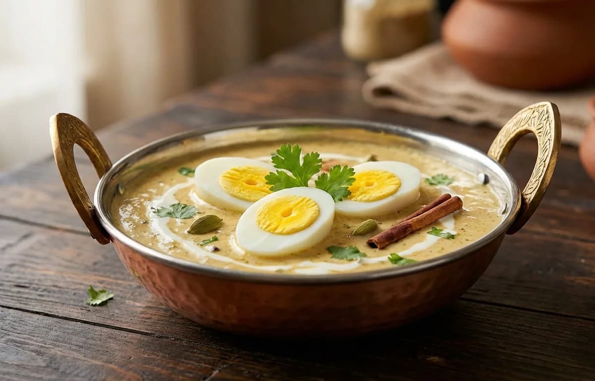 Hyderabadi Egg Malai Kurma