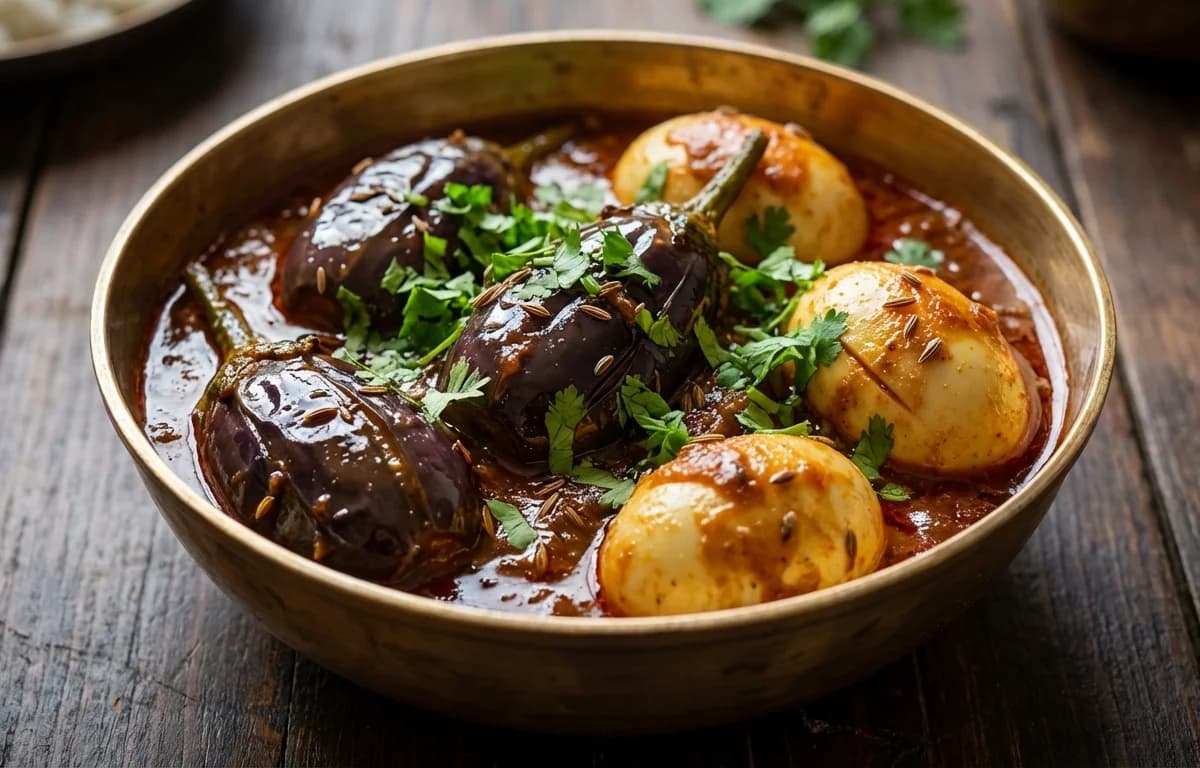Kashmiri Chok Wangun with Eggs