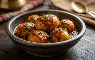 Kashmiri Spiced Boiled Eggs