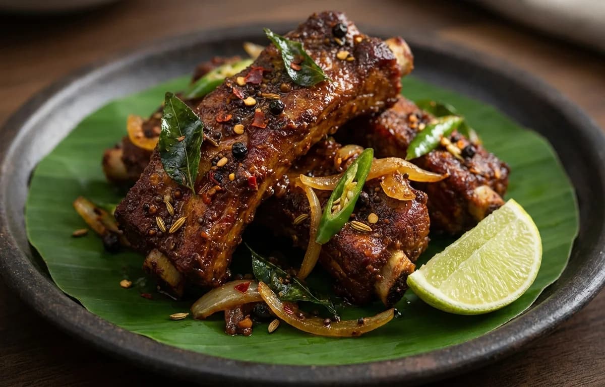 Kerala Pork Ribs Fry
