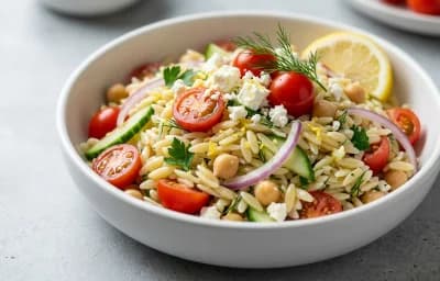Lemon Herb Orzo Salad