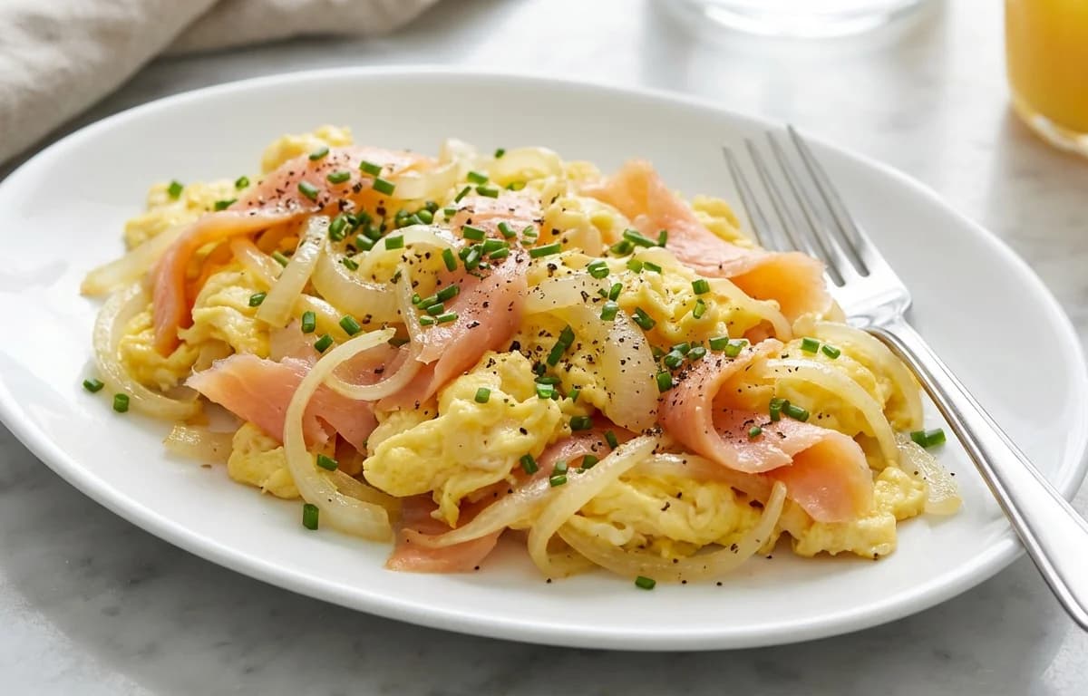 Lox Eggs and Onions