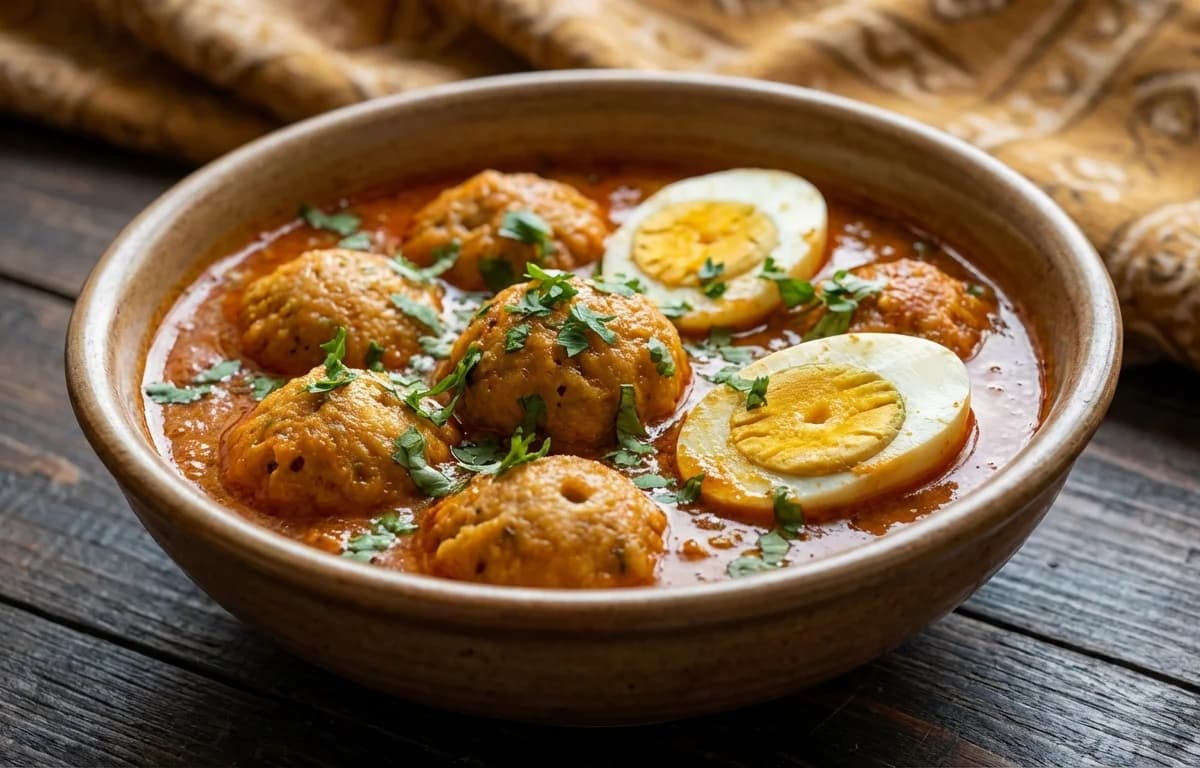 Mangodi Sabzi with Egg