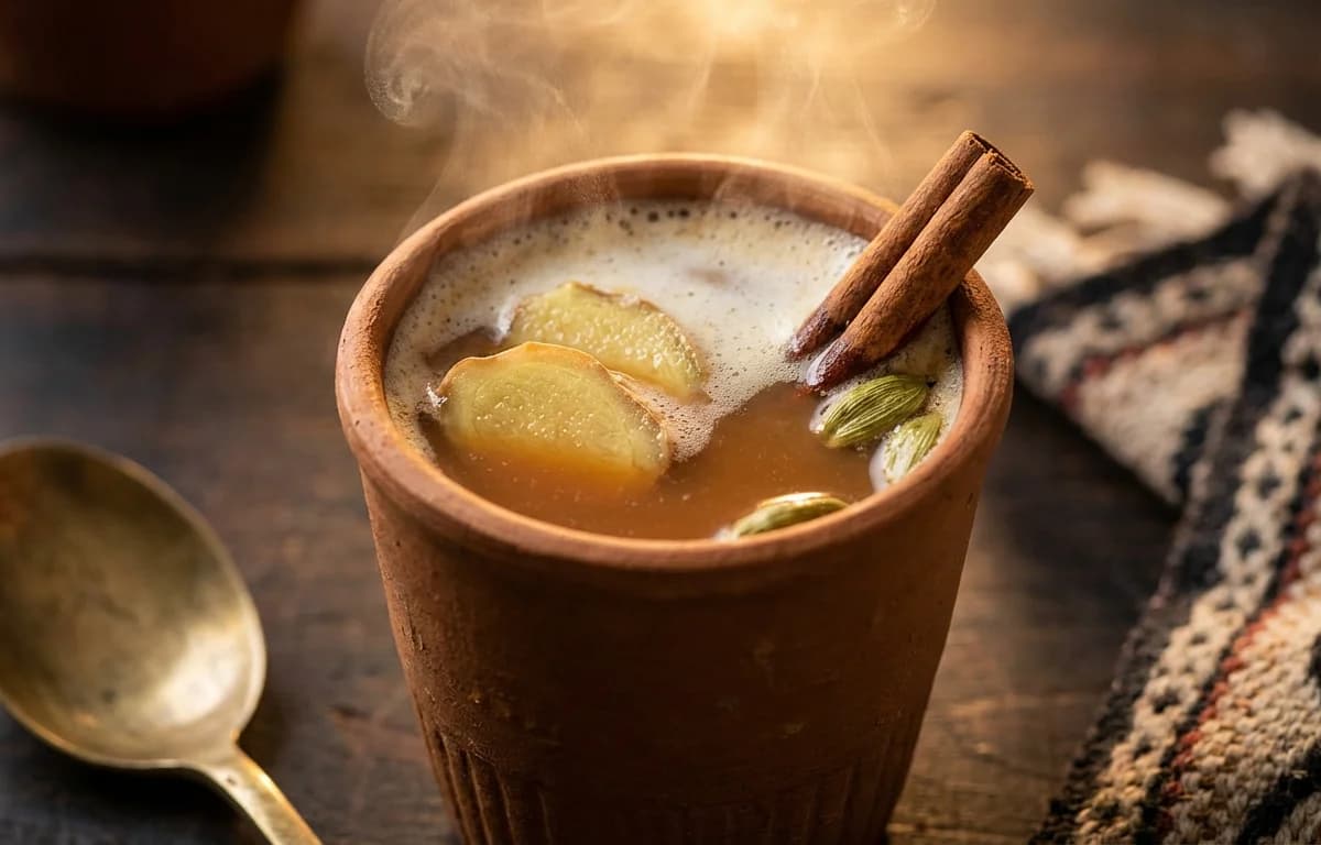 Masala Chai with Soy Milk