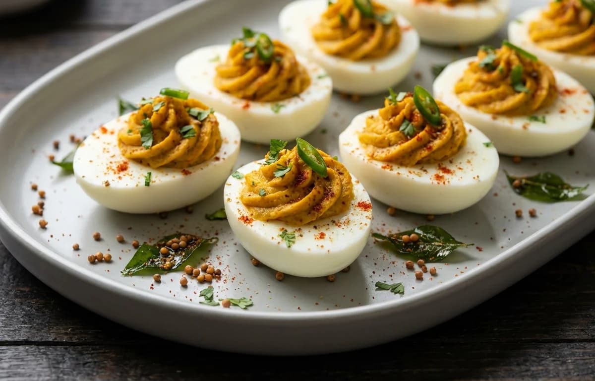 Masala Deviled Eggs